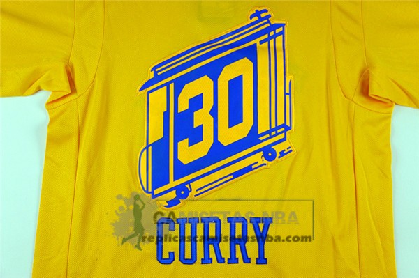 Camiseta Manga Corta Warriors City Curry Amarillo